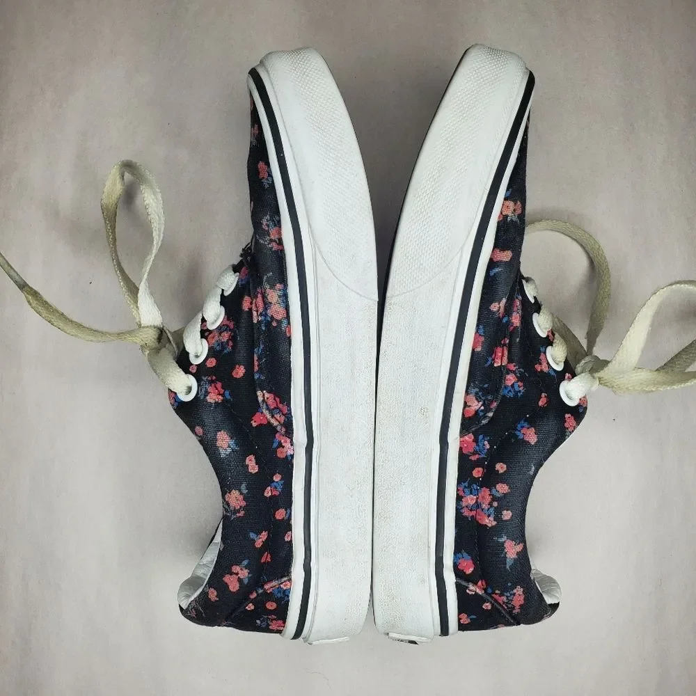 Vans Kids Floral Authentic Shoe Youth Size 13.5